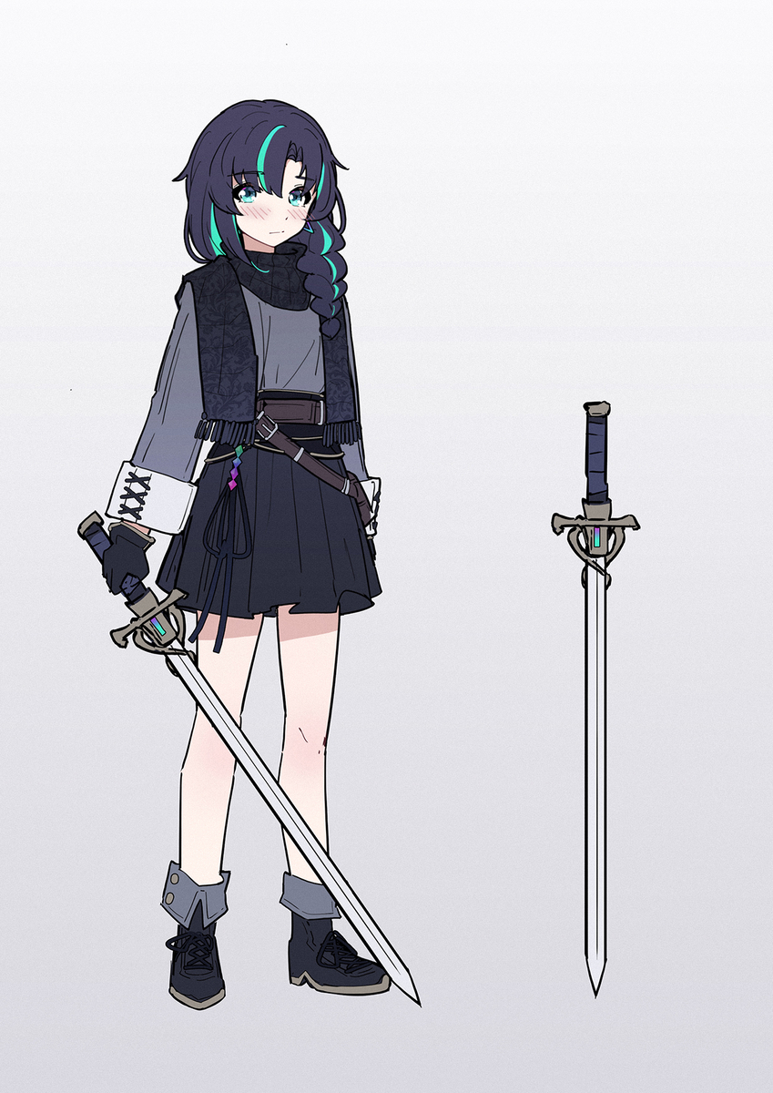 This is a pixiv picture whose title is day81 今天摸了 画点oc.