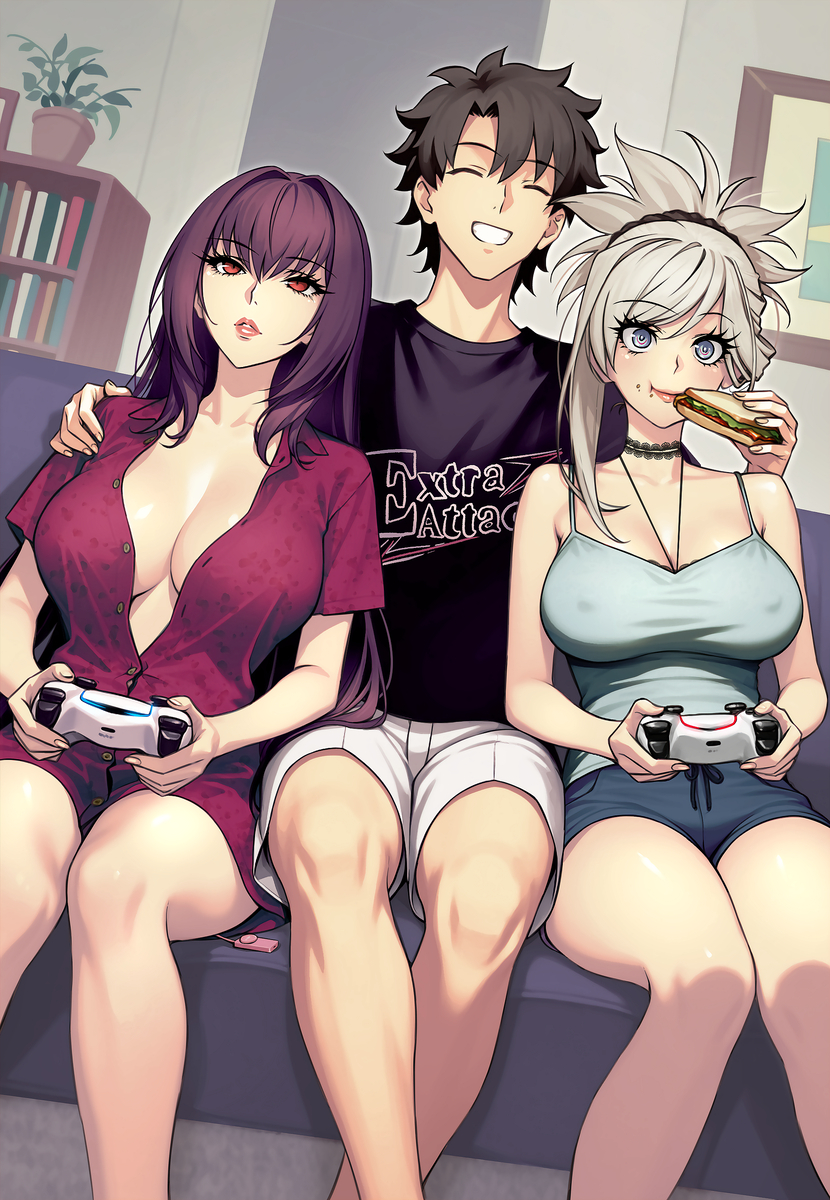 This is a pixiv picture whose title is 🎮.