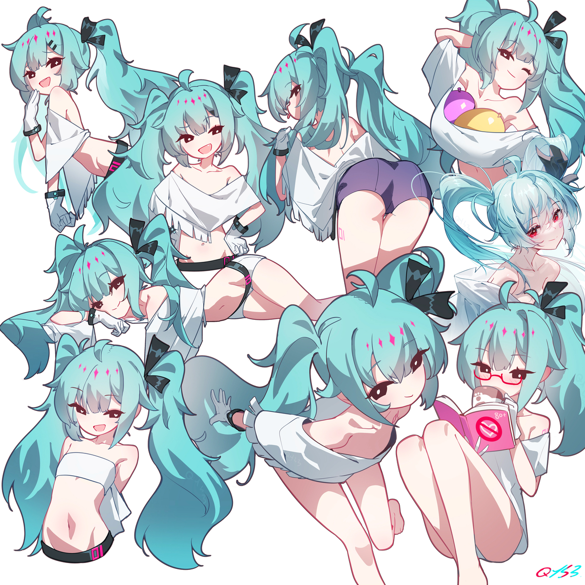 This is a pixiv picture whose title is MIKU 钢板.