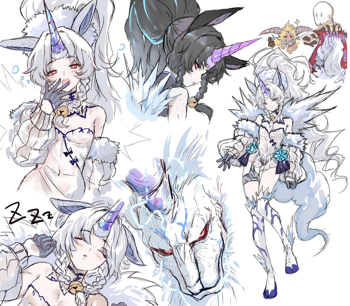 This is a pixiv picture whose title is 男の娘キリン.