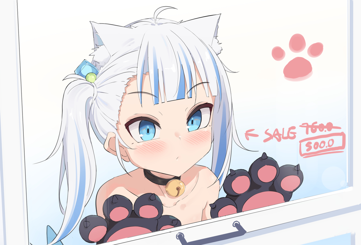 This is a pixiv picture whose title is catshork?(.