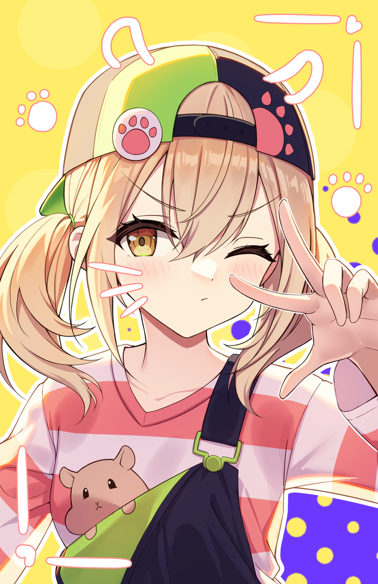 This is a pixiv picture whose title is 強いハムスター.