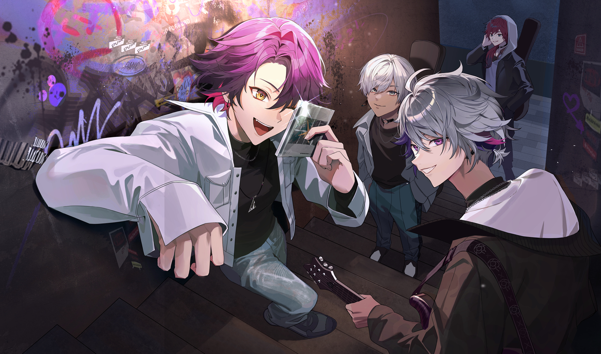 This is a pixiv picture whose title is 2時だとか.