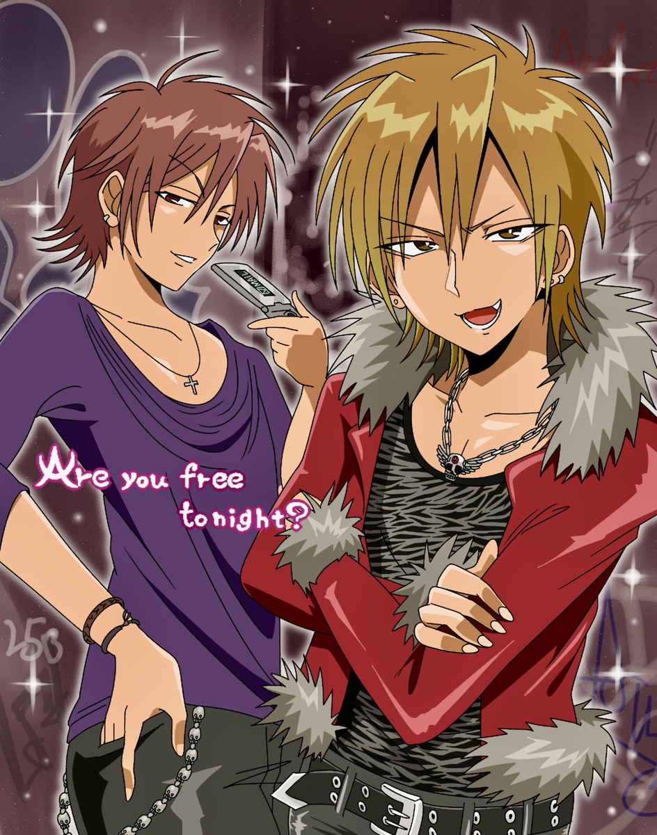 This is a pixiv picture whose title is 平成ギャル男.