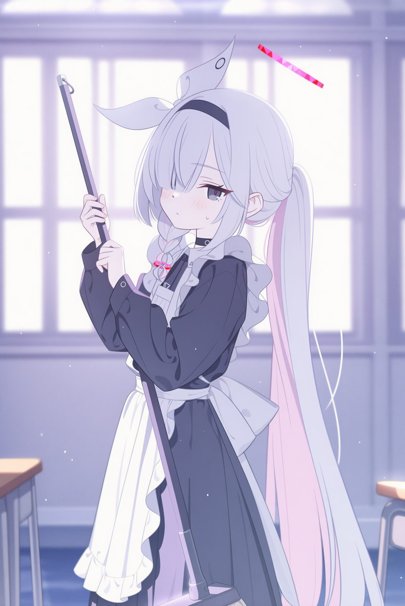 This is a pixiv picture whose title is Cleaning!.