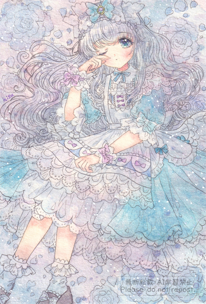 This is a pixiv picture whose title is Rainy color girl.