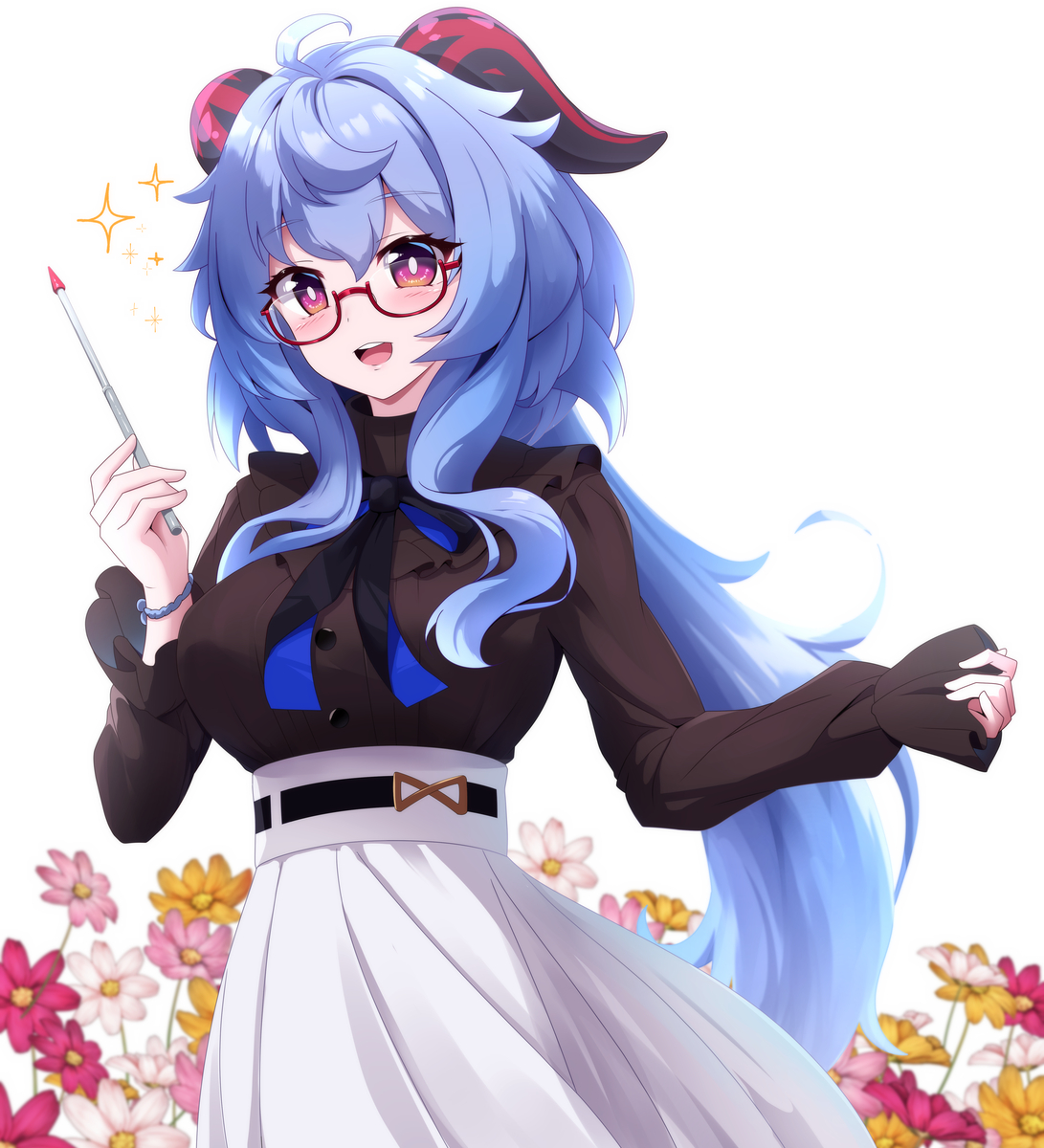 This is a pixiv picture whose title is 甘雨.