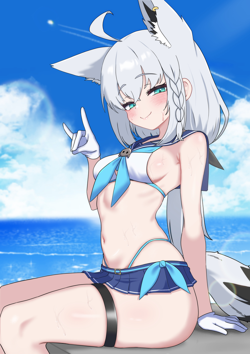 This is a pixiv picture whose title is 夏のフブさん.