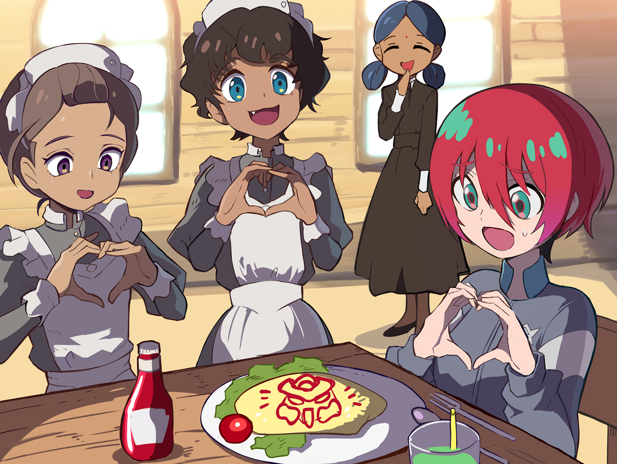 This is a pixiv picture whose title is 平和～な館【GQuuuuuuX】.