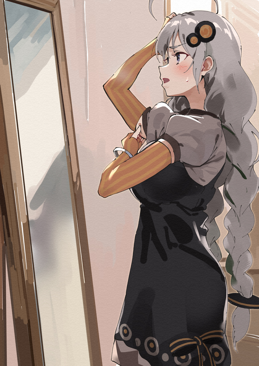This is a pixiv picture whose title is 二の腕気にするあかりさん.