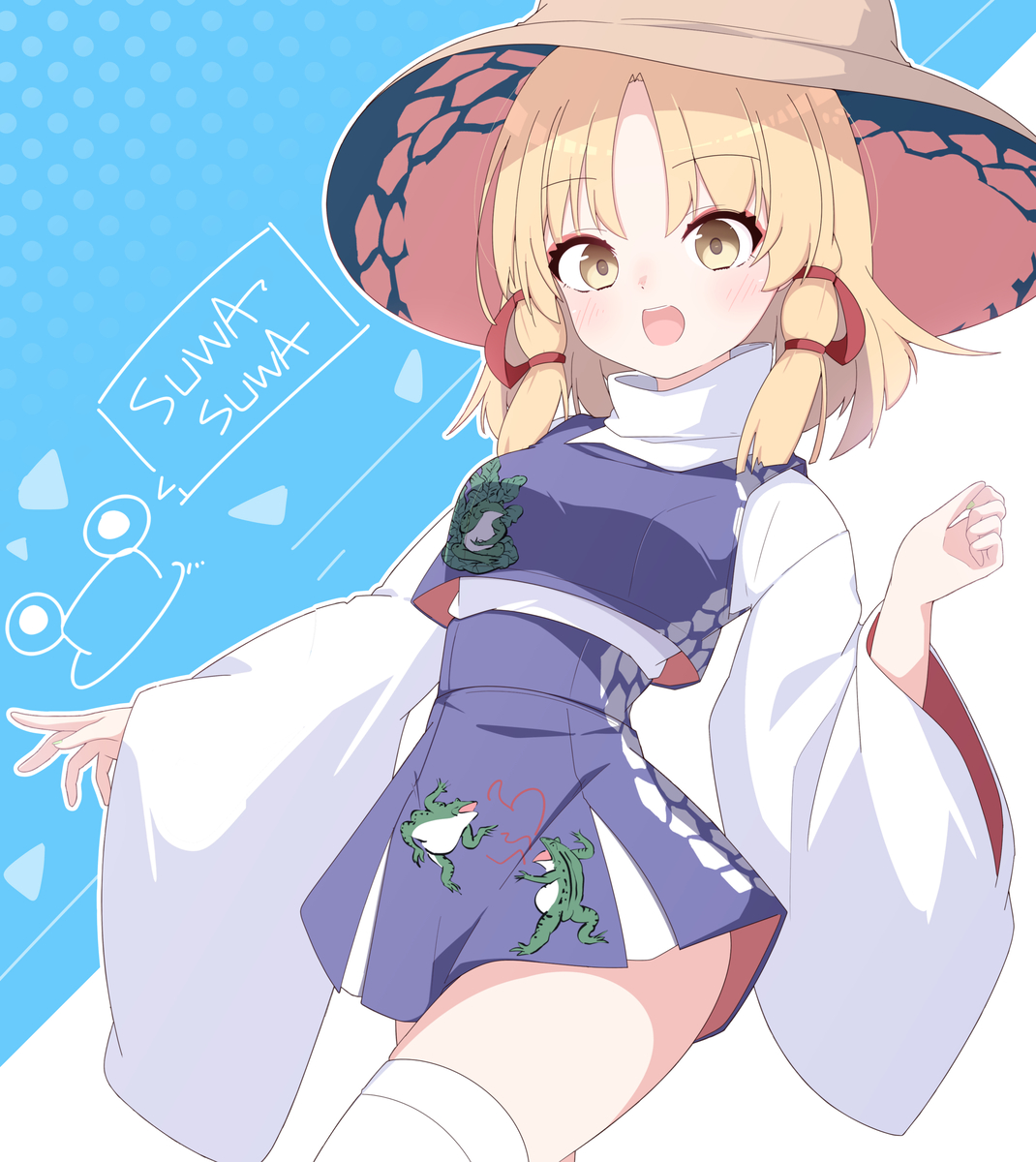 This is a pixiv picture whose title is 諏訪子ちゃちゃ.