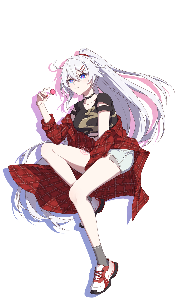 This is a pixiv picture whose title is Day66 琪亚娜-悠游夏日系列.