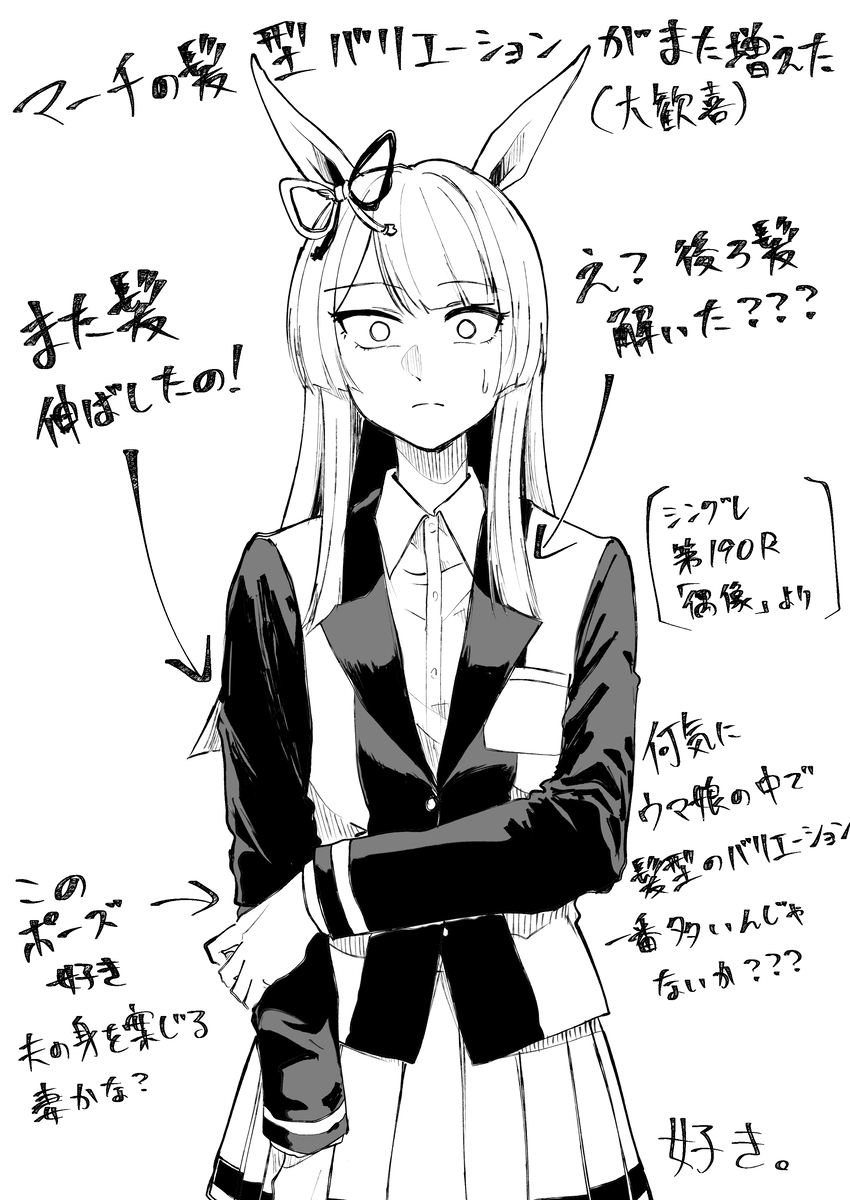 This is a pixiv picture whose title is マーチの髪型バリエーションまた増えた記念.
