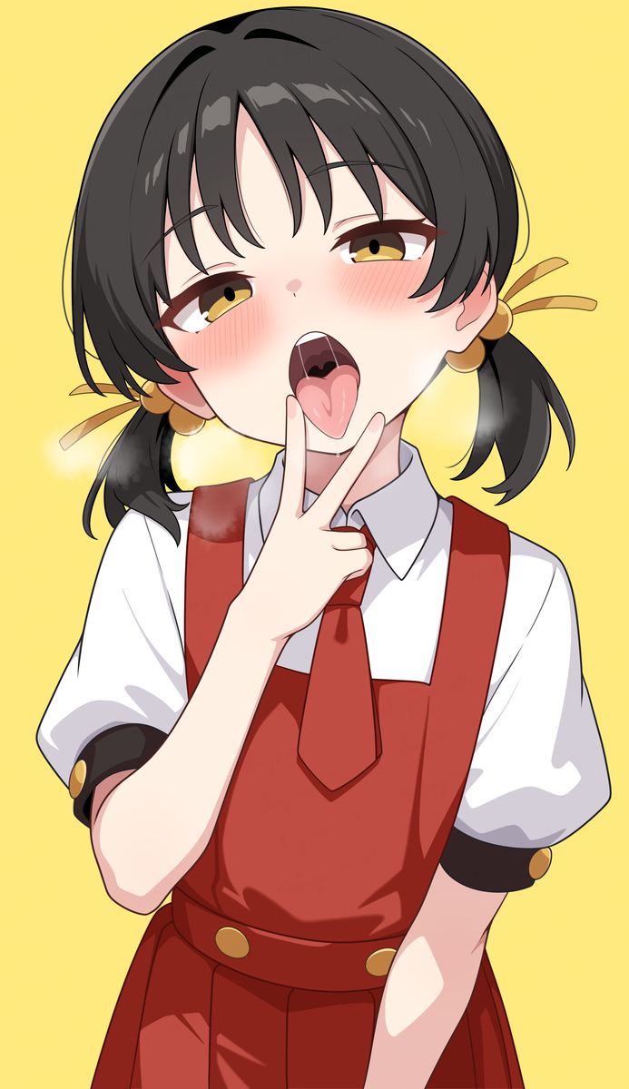 This is a pixiv picture whose title is 歌愛ユキ おくち.