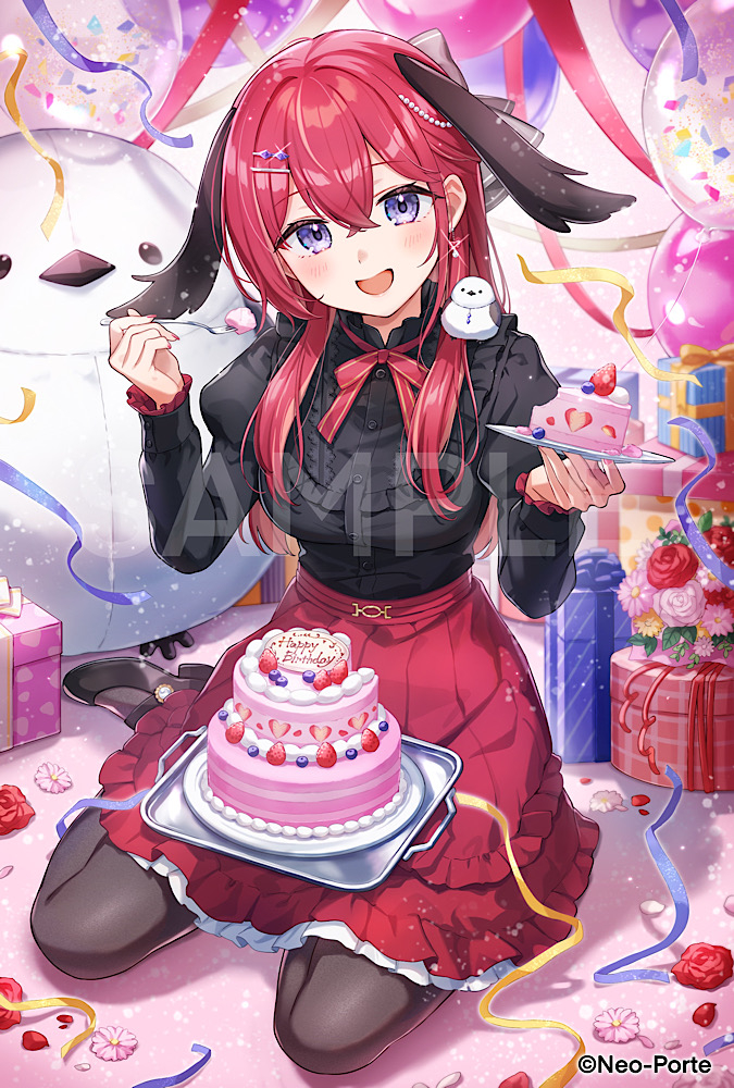 This is a pixiv picture whose title is お誕生日🎂.