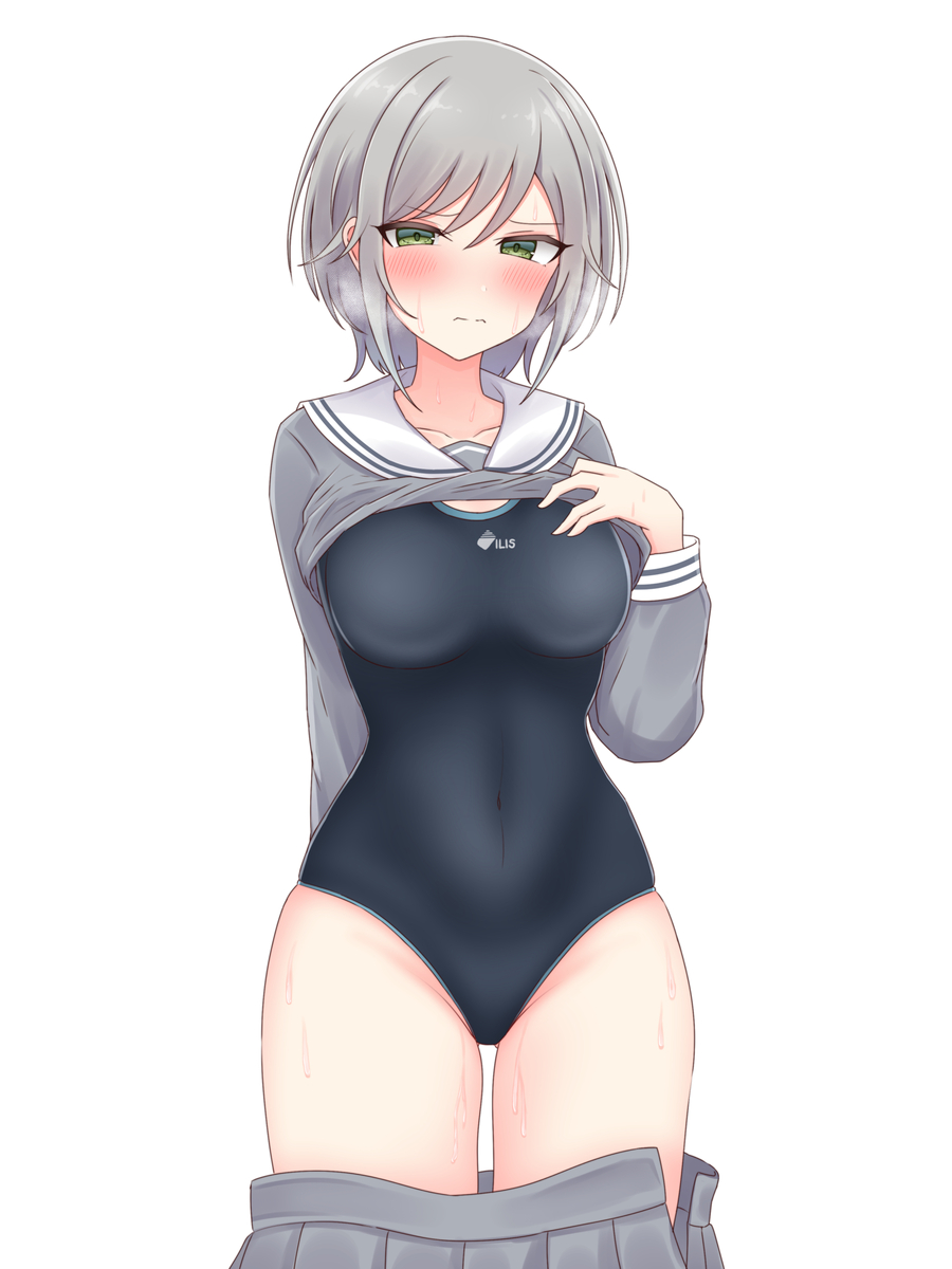 This is a pixiv picture whose title is 水着志歩ちゃん.