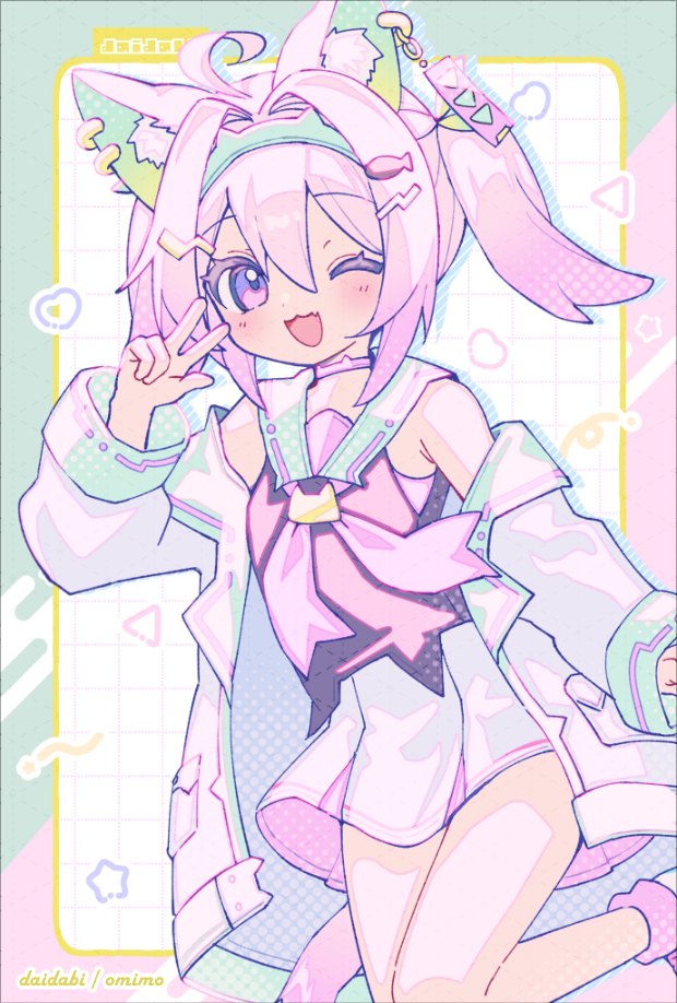 This is a pixiv picture whose title is 🐟🐱.