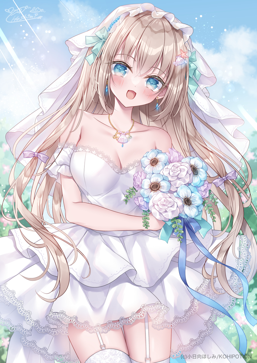 This is a pixiv picture whose title is June Bride💍.