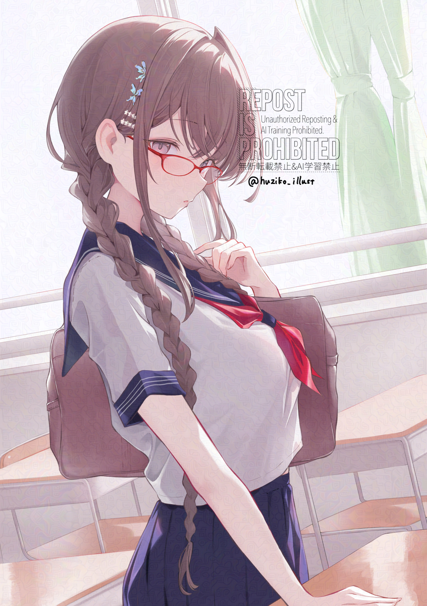 This is a pixiv picture whose title is 夏服.