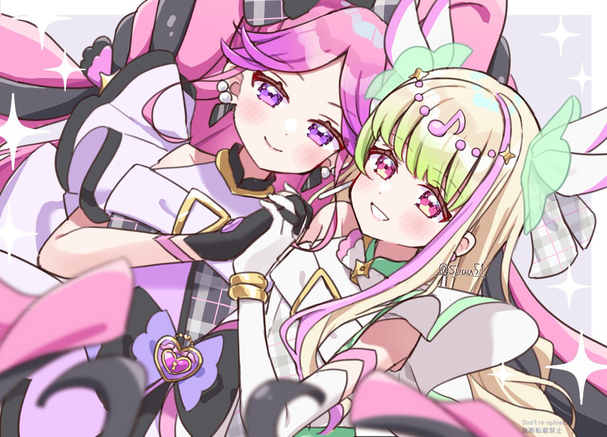 This is a pixiv picture whose title is ズキューンキッス.