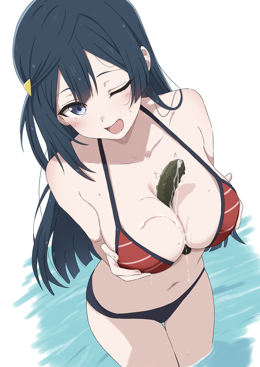 This is a pixiv picture whose title is 何か挟まってしまいました…♡.