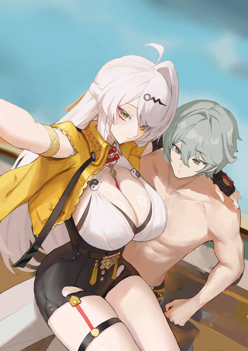 This is a pixiv picture whose title is Yi Xuan&Wise.