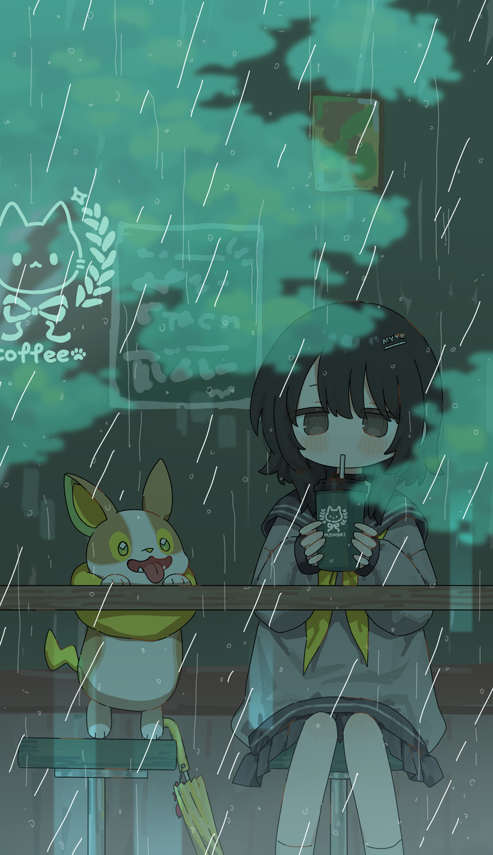 This is a pixiv picture whose title is 中之人合集①.