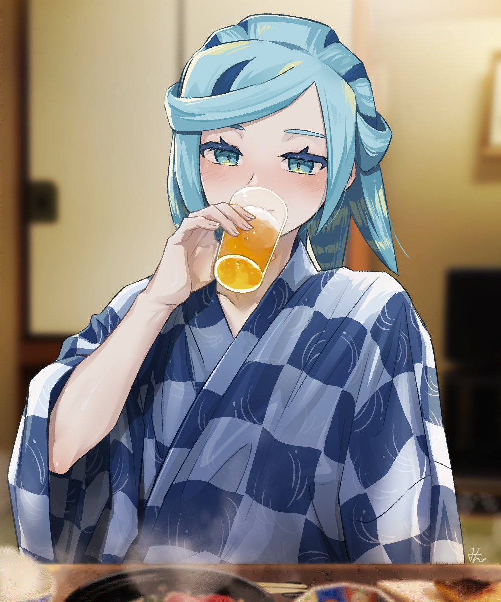 This is a pixiv picture whose title is 飲酒グルさん.