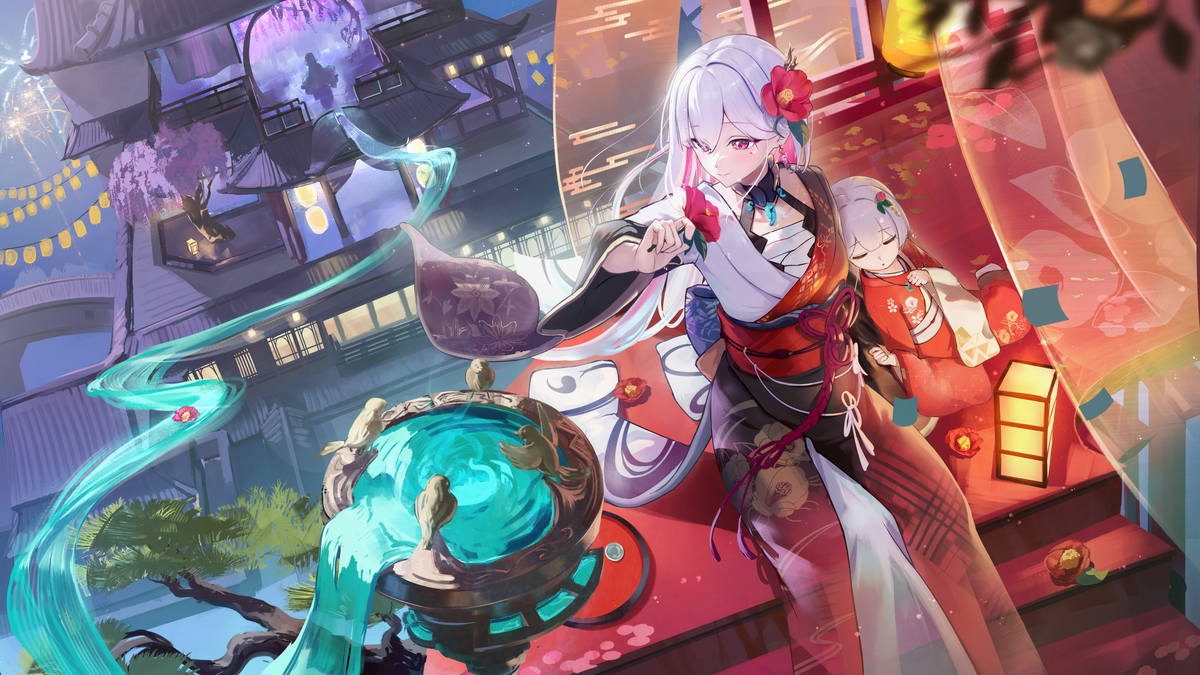 This is a pixiv picture whose title is 春流し.