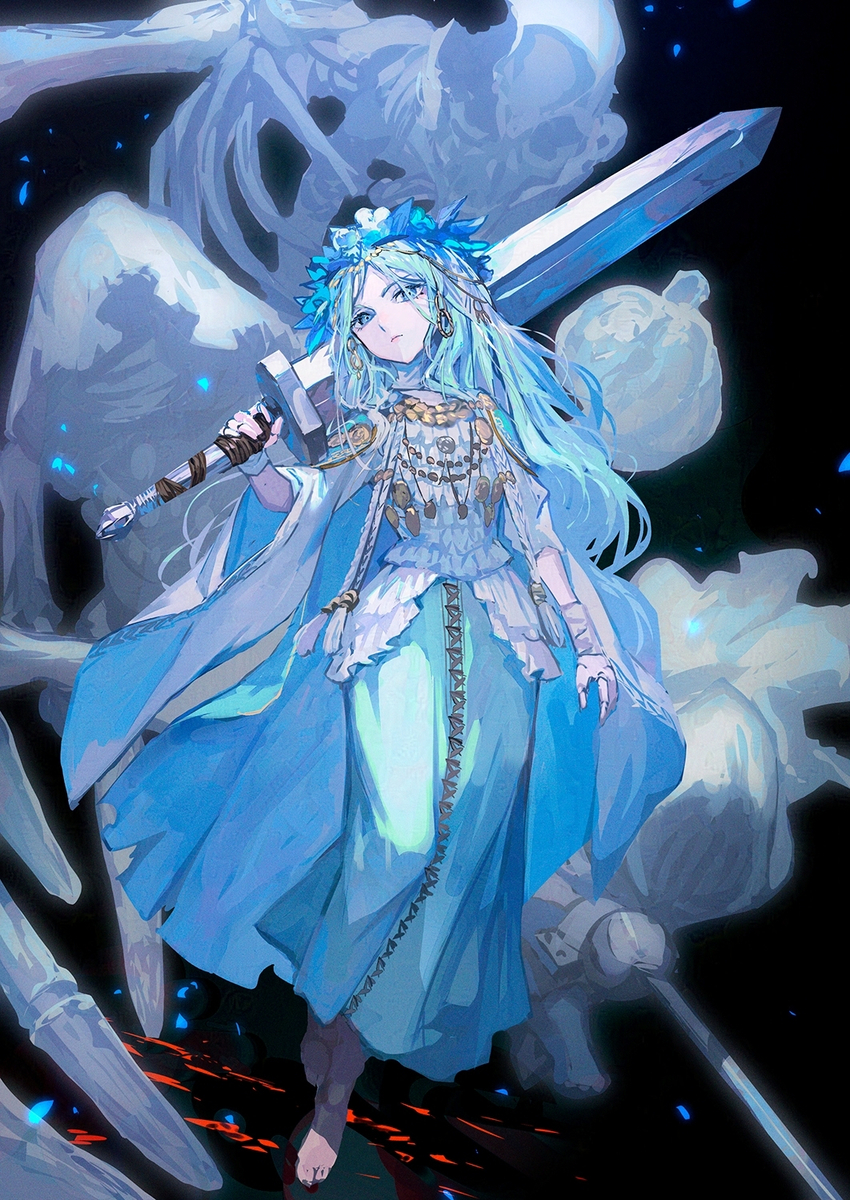This is a pixiv picture whose title is 復讐者.