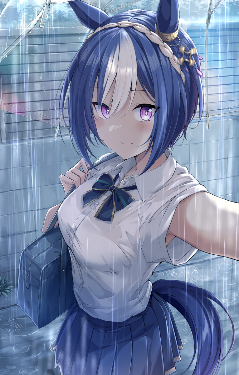 This is a pixiv picture whose title is 梅雨入り　 Cesario.