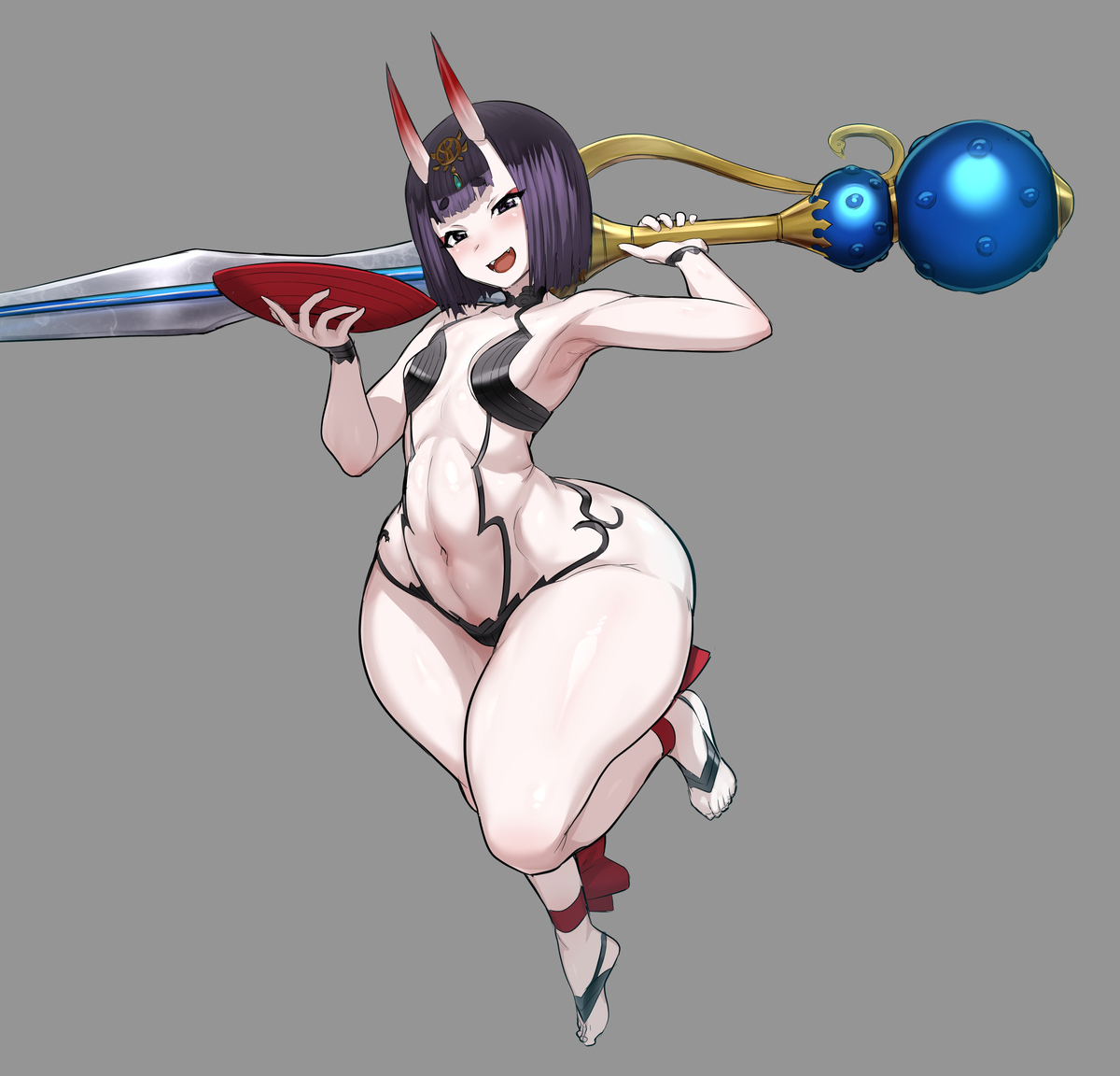 This is a pixiv picture whose title is 酒呑童子.