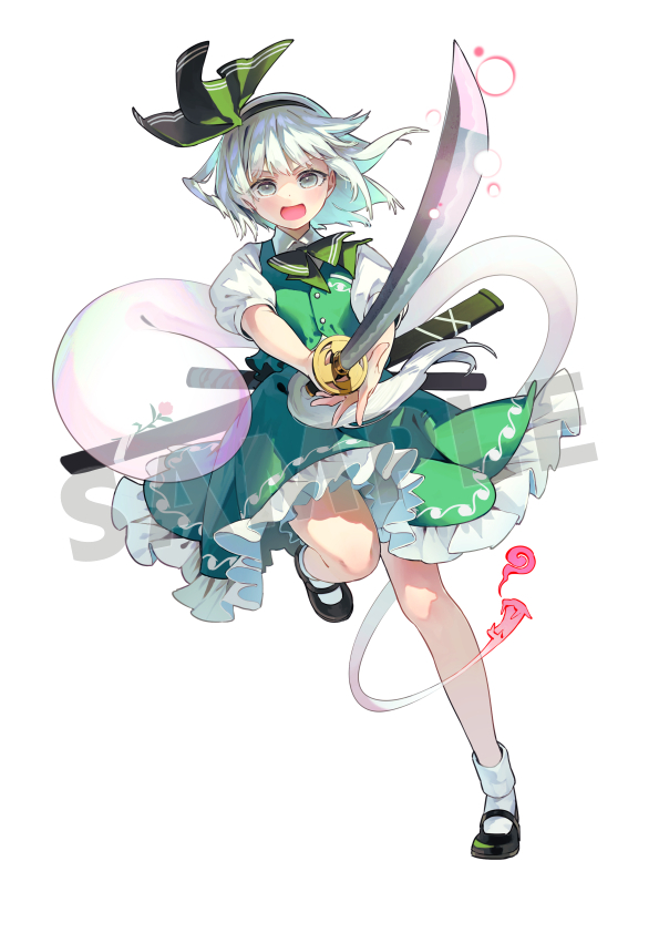This is a pixiv picture whose title is 魂魄妖夢 100均東方.