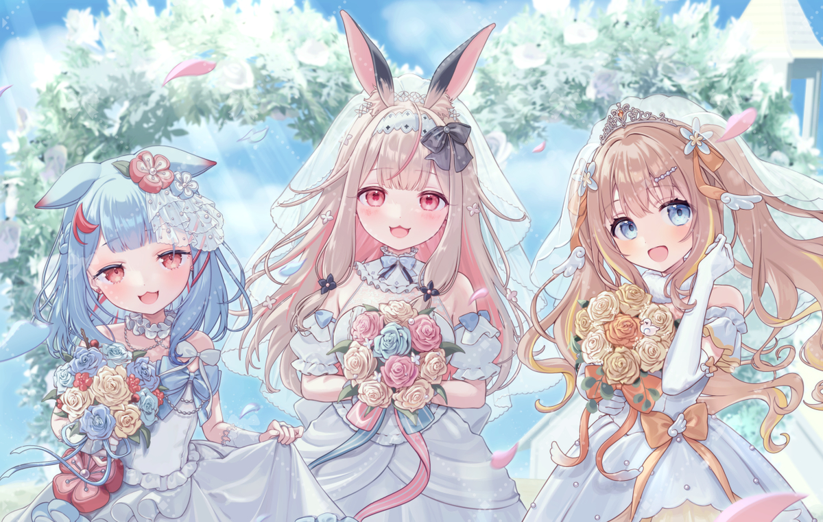 This is a pixiv picture whose title is ジューンブライド🔔.