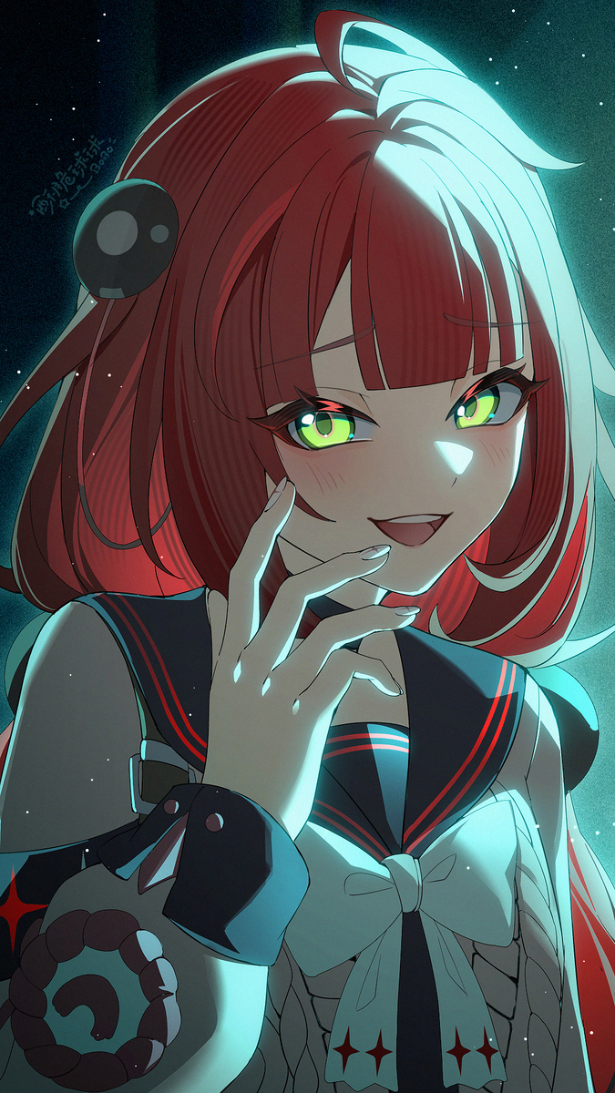 This is a pixiv picture whose title is day80 拉着你探索都市怪谈的浮波柚叶.