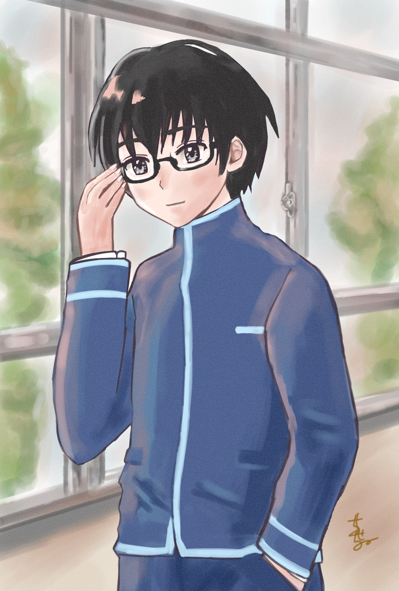 This is a pixiv picture whose title is 🏫キミの待つ教室で🏫.