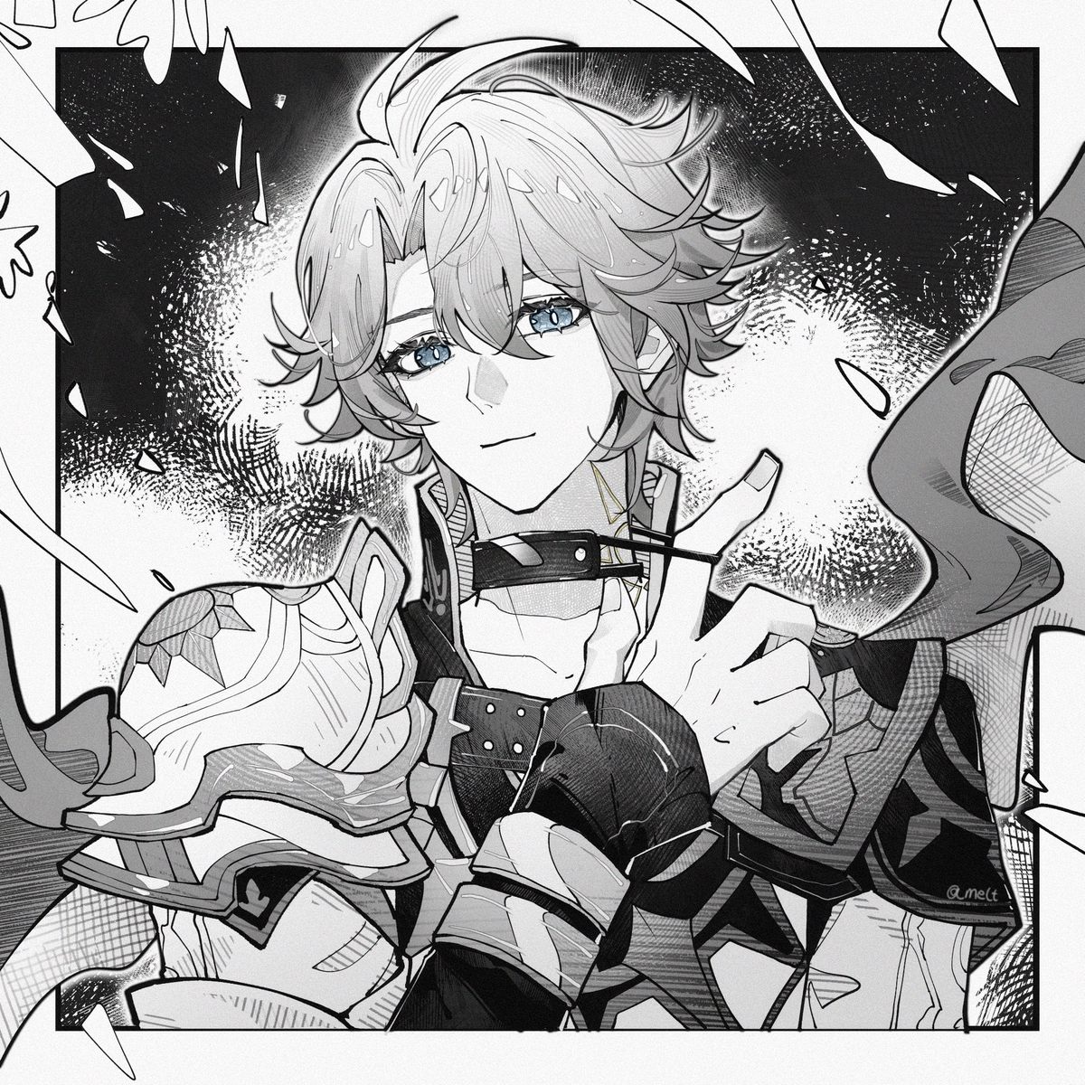 This is a pixiv picture whose title is 🩵.