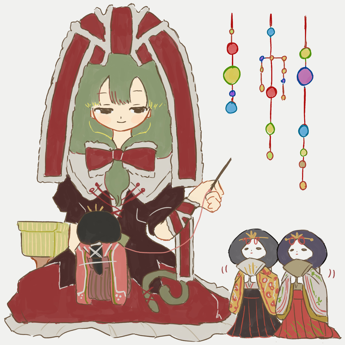 This is a pixiv picture whose title is おてあて.