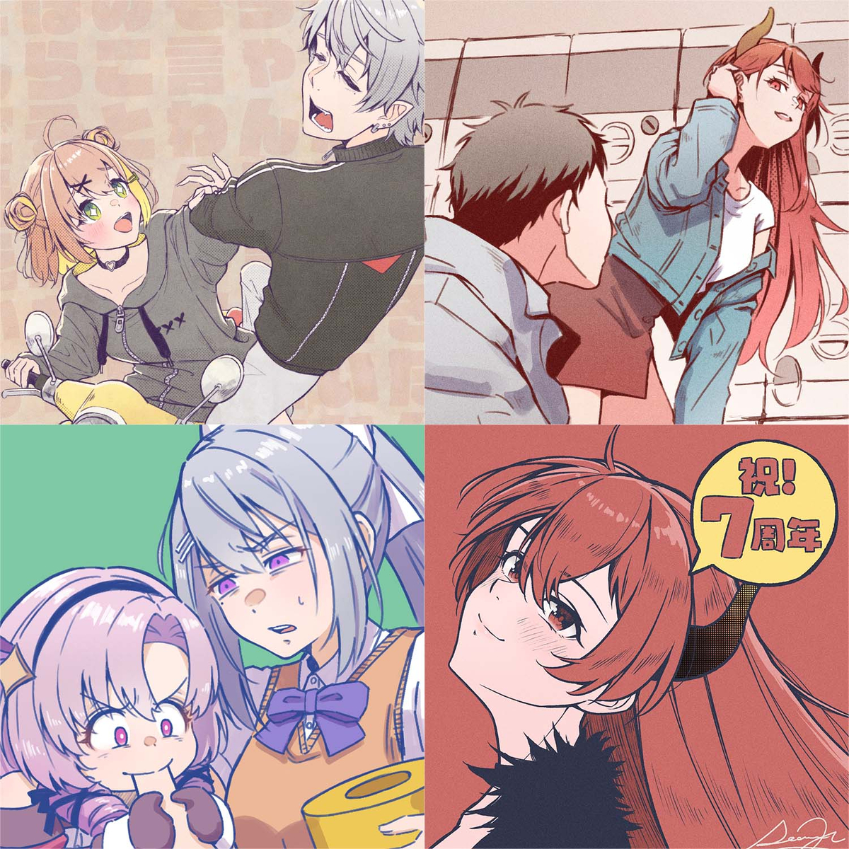 This is a pixiv picture whose title is 人間はラクガキする葦である.