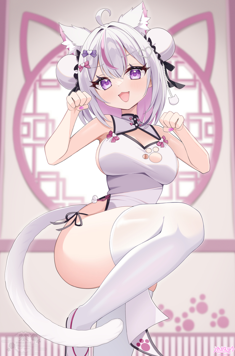 This is a pixiv picture whose title is 【Skeb】猫山みあさん.