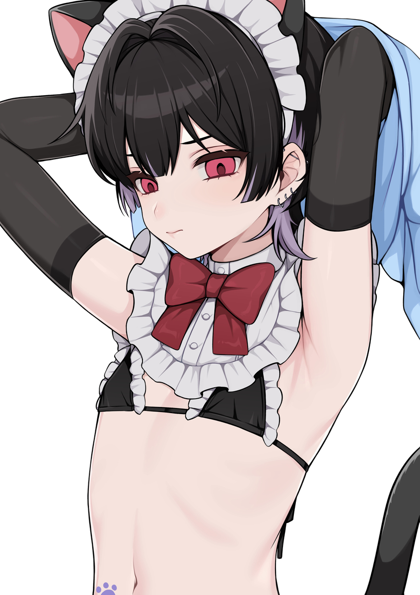 This is a pixiv picture whose title is メイド♂Day34.
