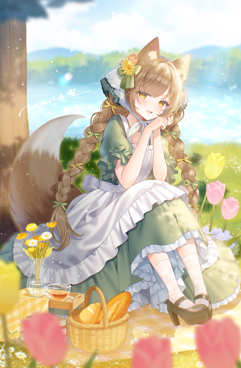 This is a pixiv picture whose title is ピクニック.