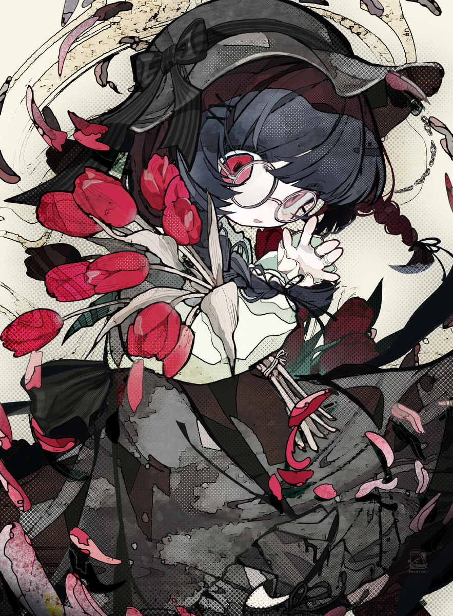This is a pixiv picture whose title is OC.