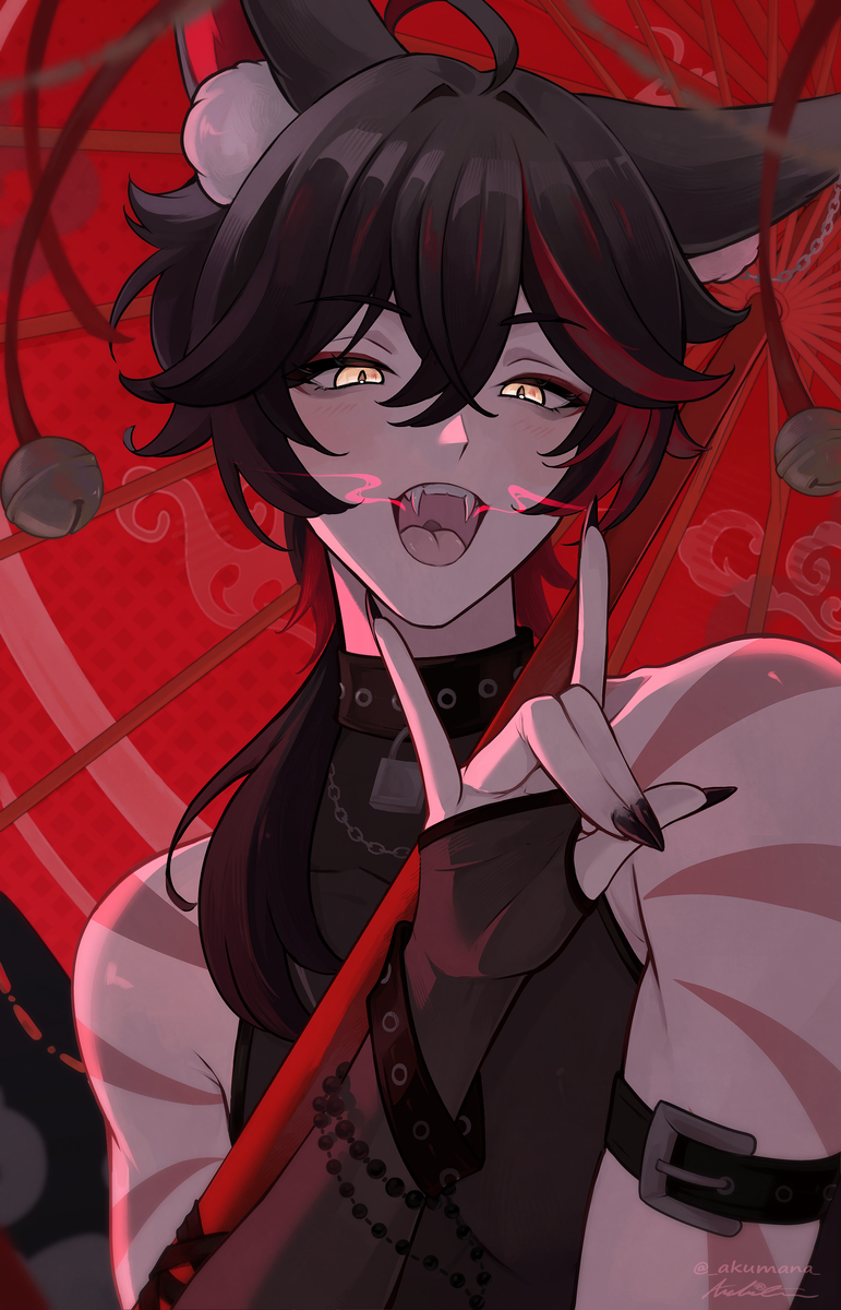This is a pixiv picture whose title is YoshiO (commission).