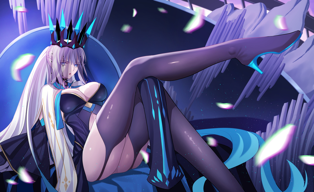 This is a pixiv picture whose title is winter queen.