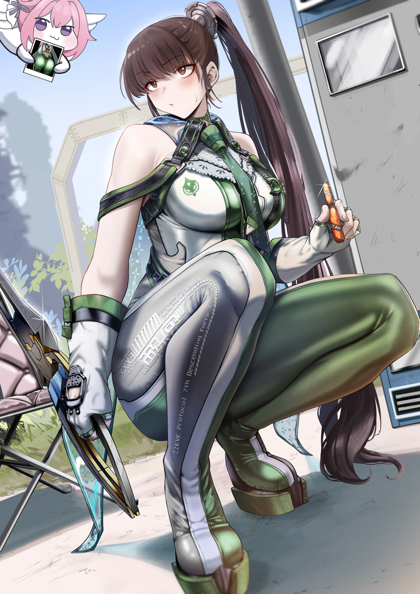 This is a pixiv picture whose title is EVE x Doro.