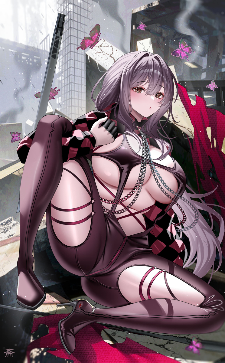 This is a pixiv picture whose title is 紅蓮.