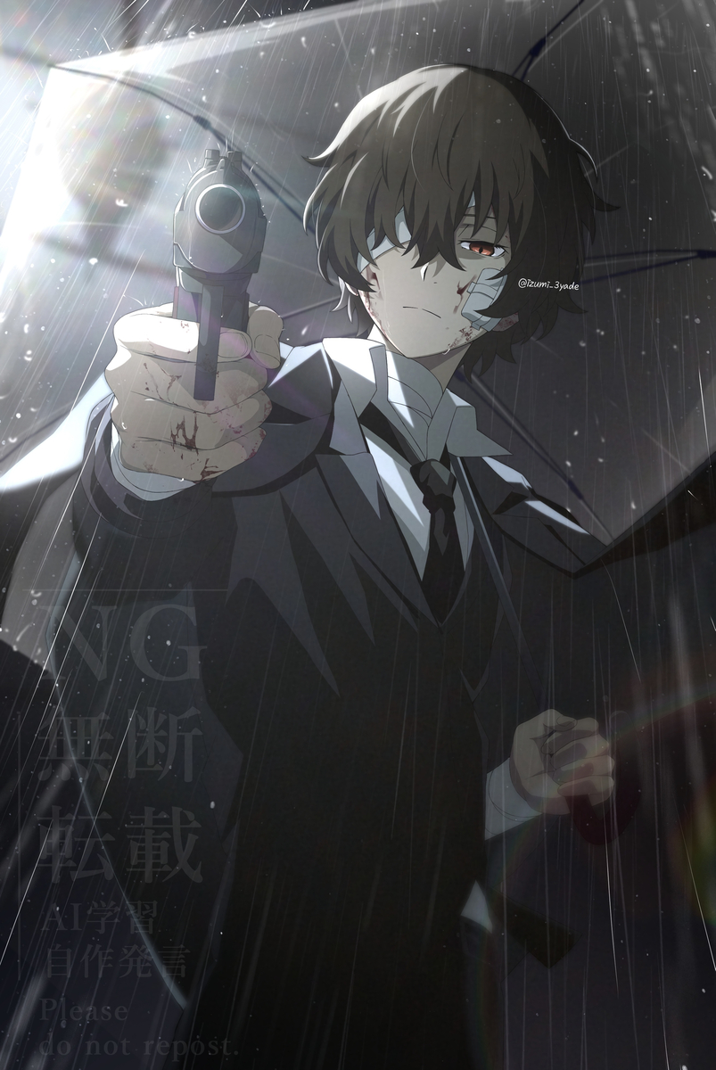 This is a pixiv picture whose title is 雨.
