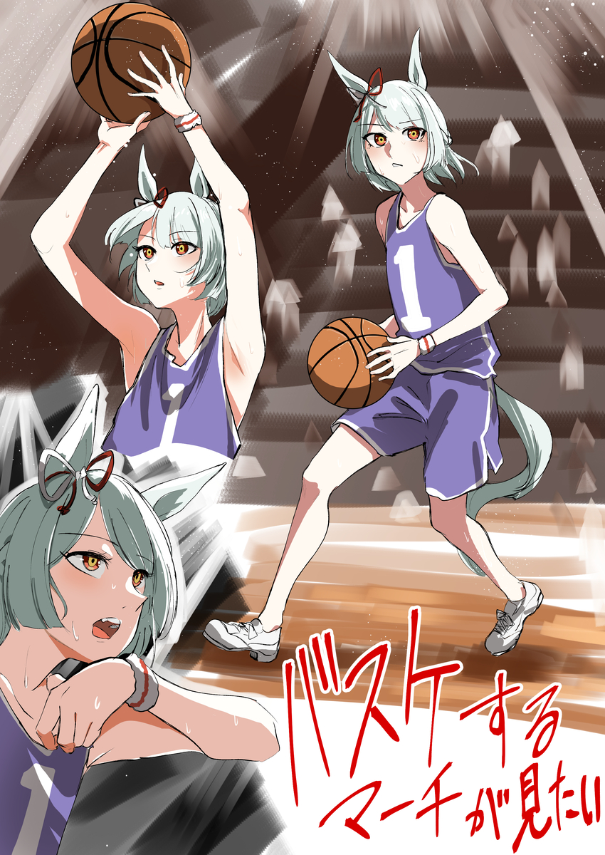 This is a pixiv picture whose title is バスケマーチ.