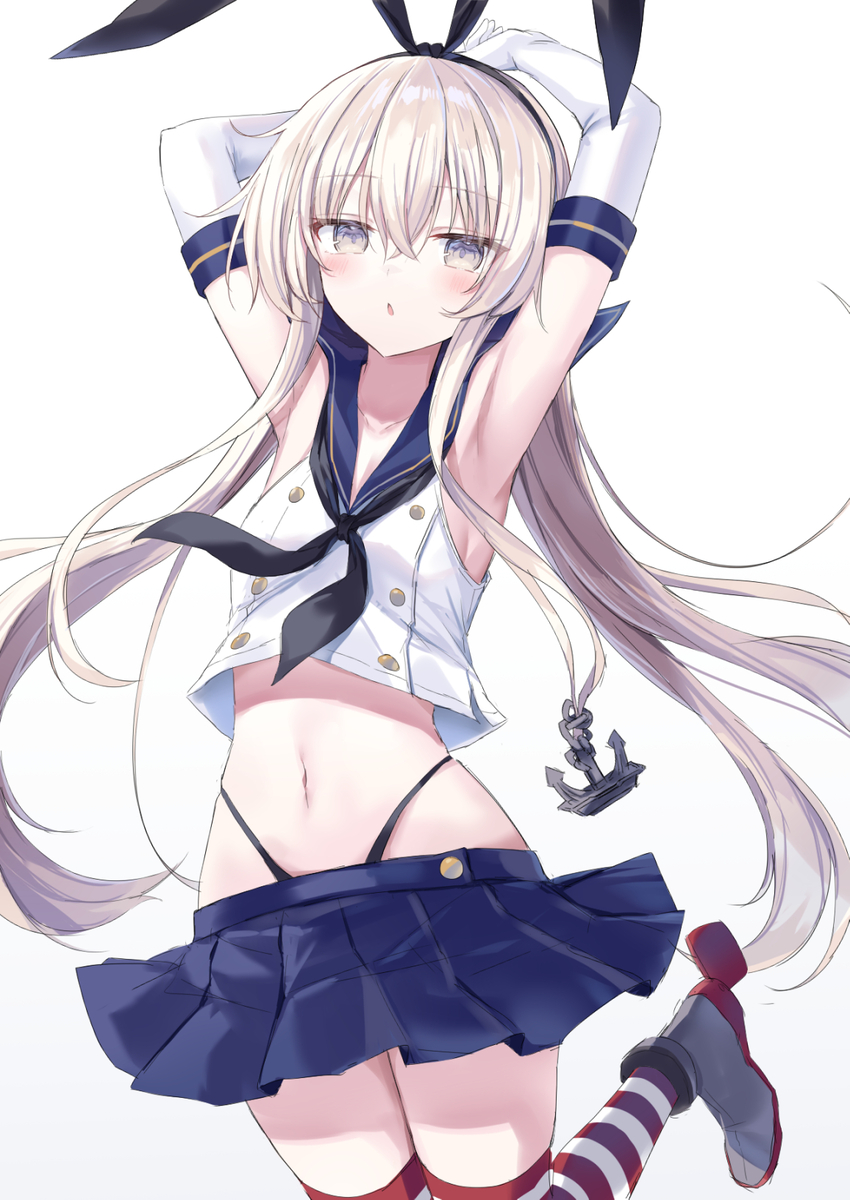 This is a pixiv picture whose title is 島風.